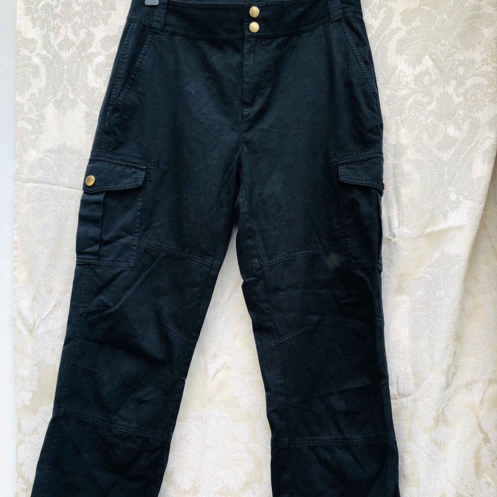 Black Ralph Lauren Cargo Denim Pants